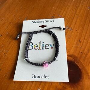 Sterling Silver Believe Bracelet